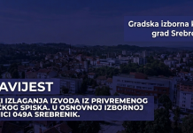 GIK Srebrenik: Obavještenje za birače o izlaganju Privremenog biračkog spiska